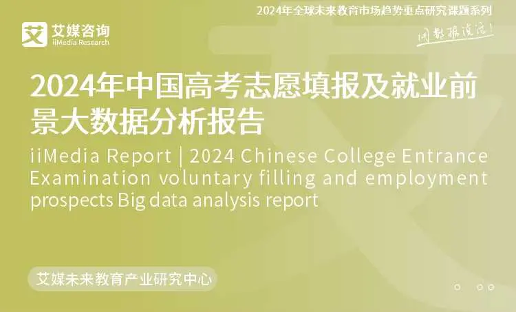 艾媒咨询｜2024年中国高考志愿填报及就业前景大数据分析报告